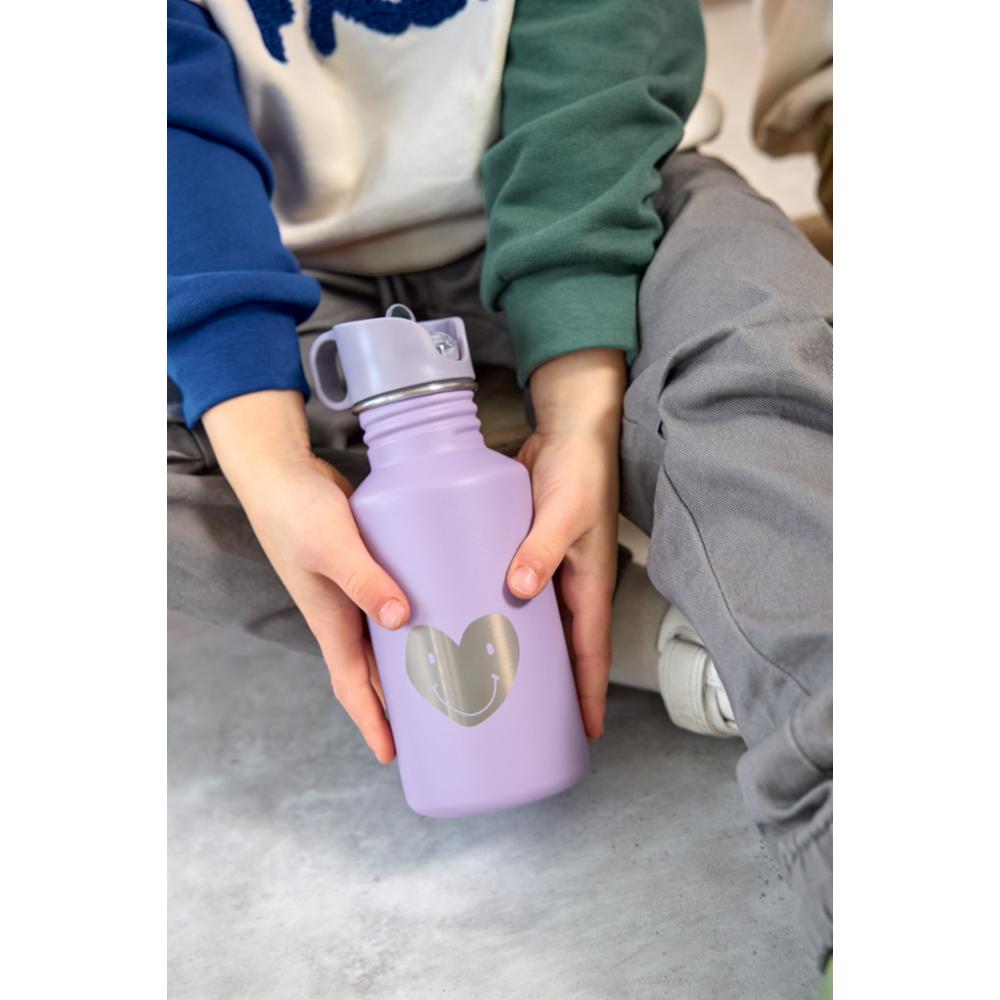 Lässig Teräs Juomapullo - Little Gang - Heart Lilac