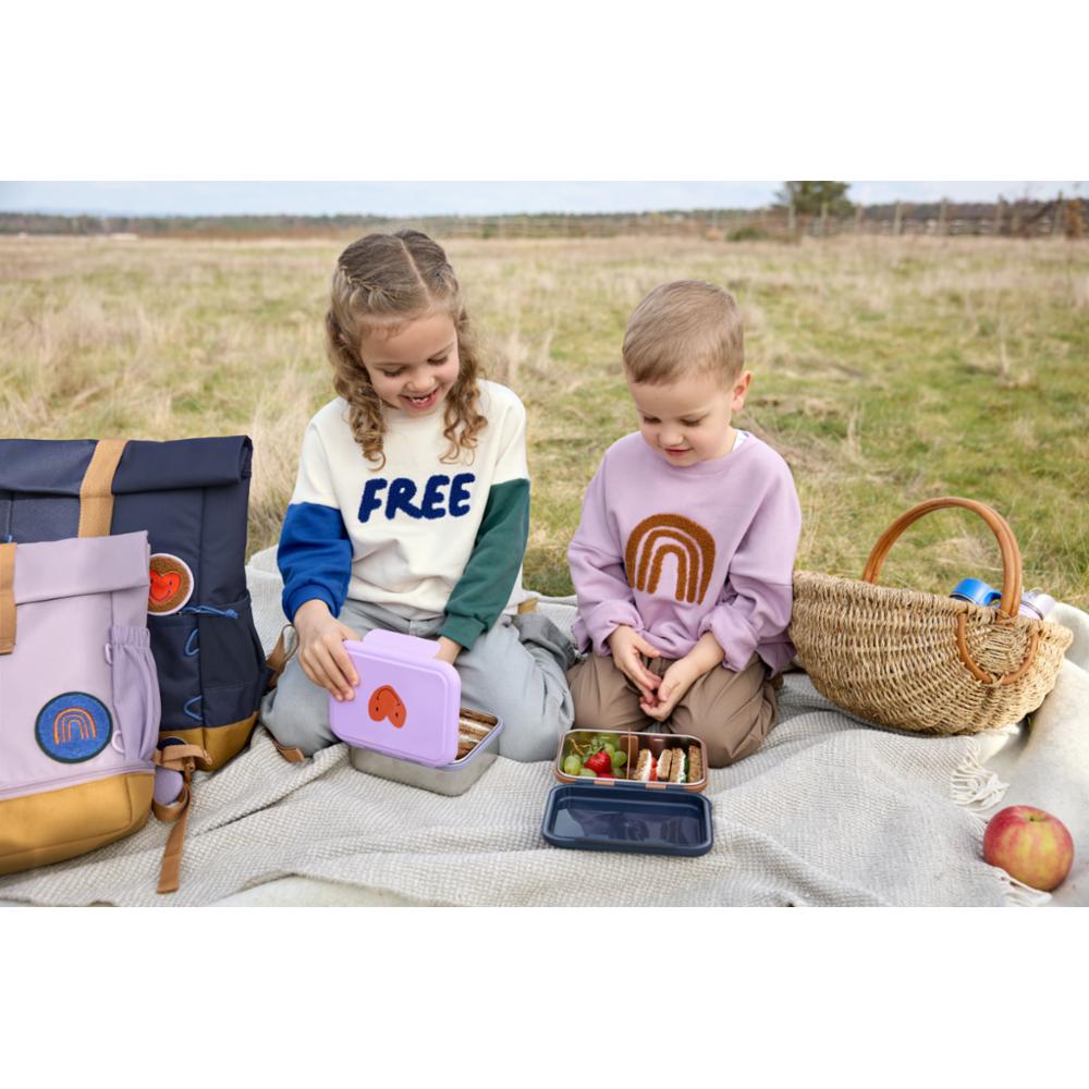 Lässig Teräs Lounasboxi - Happy Smile sininen