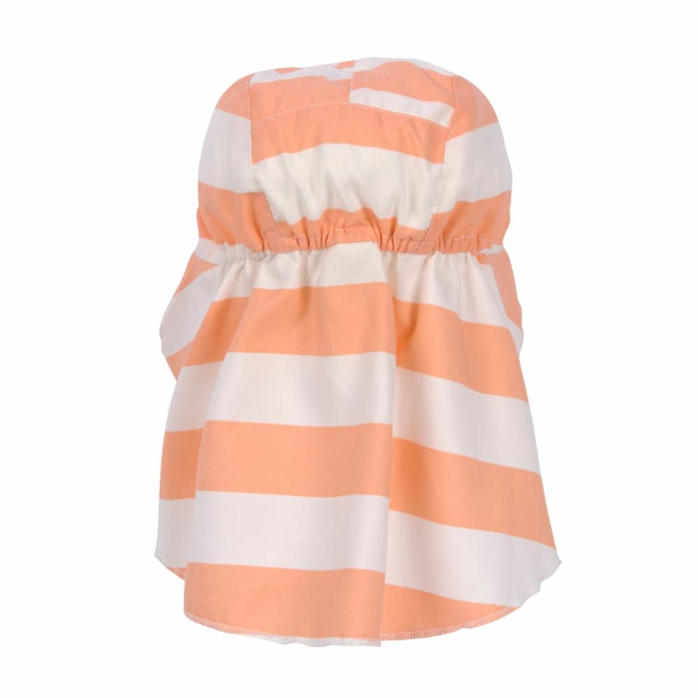 Lässig UV-hattu lipalla - Block Stripes peach, 3-6 kk, koko 43/45
