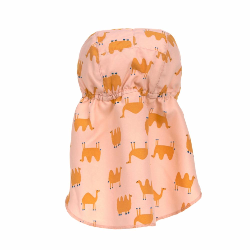 Lässig UV-hattu lipalla - Camel pink, 7-18 kk