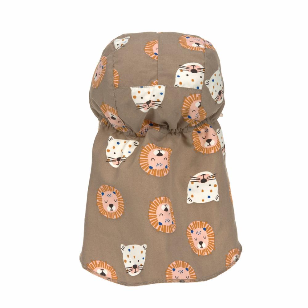 Lässig UV-hattu lipalla - Wild Cats choco, 7-18 kk