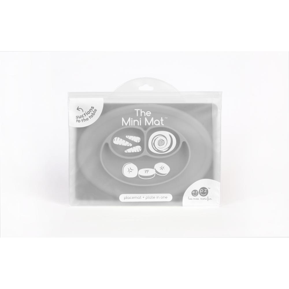 ezpz Mini Mat -lastenkulho + ruokailualusta - Gray
