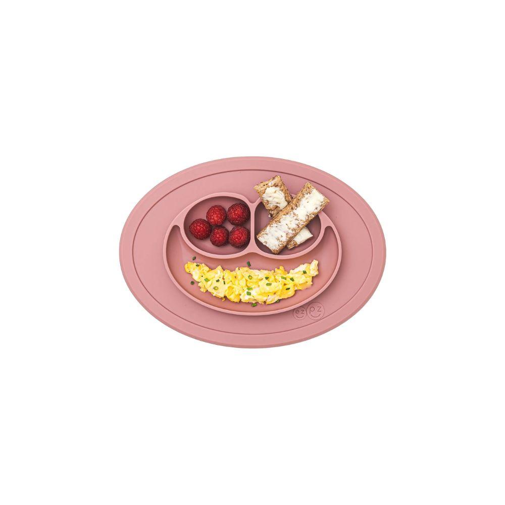 ezpz Mini Mat -lastenkulho + ruokailualusta - Blush
