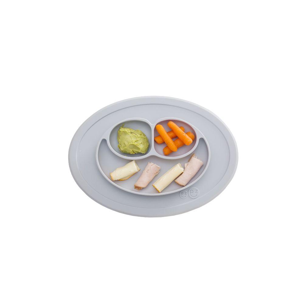 ezpz Mini Mat lasten kulho + ruokailualusta - Pewter