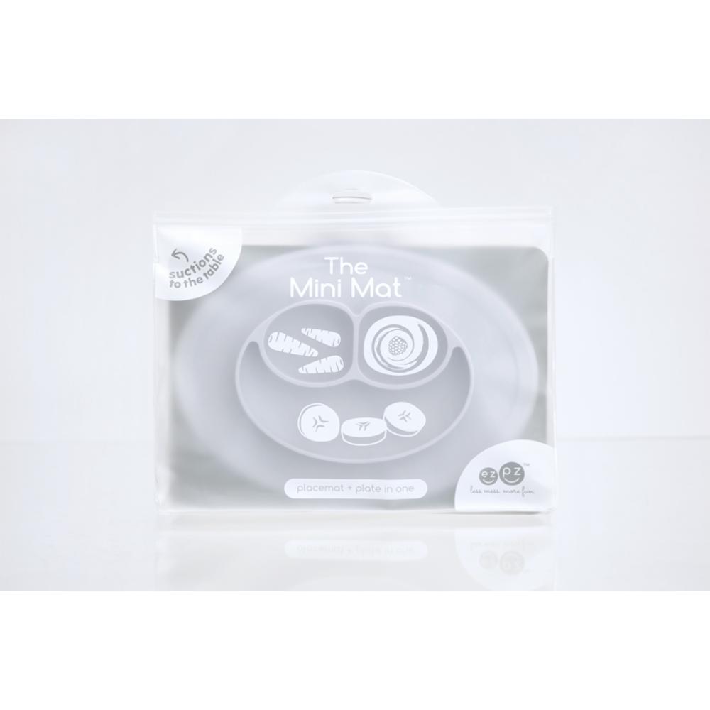 ezpz Mini Mat lasten kulho + ruokailualusta - Pewter