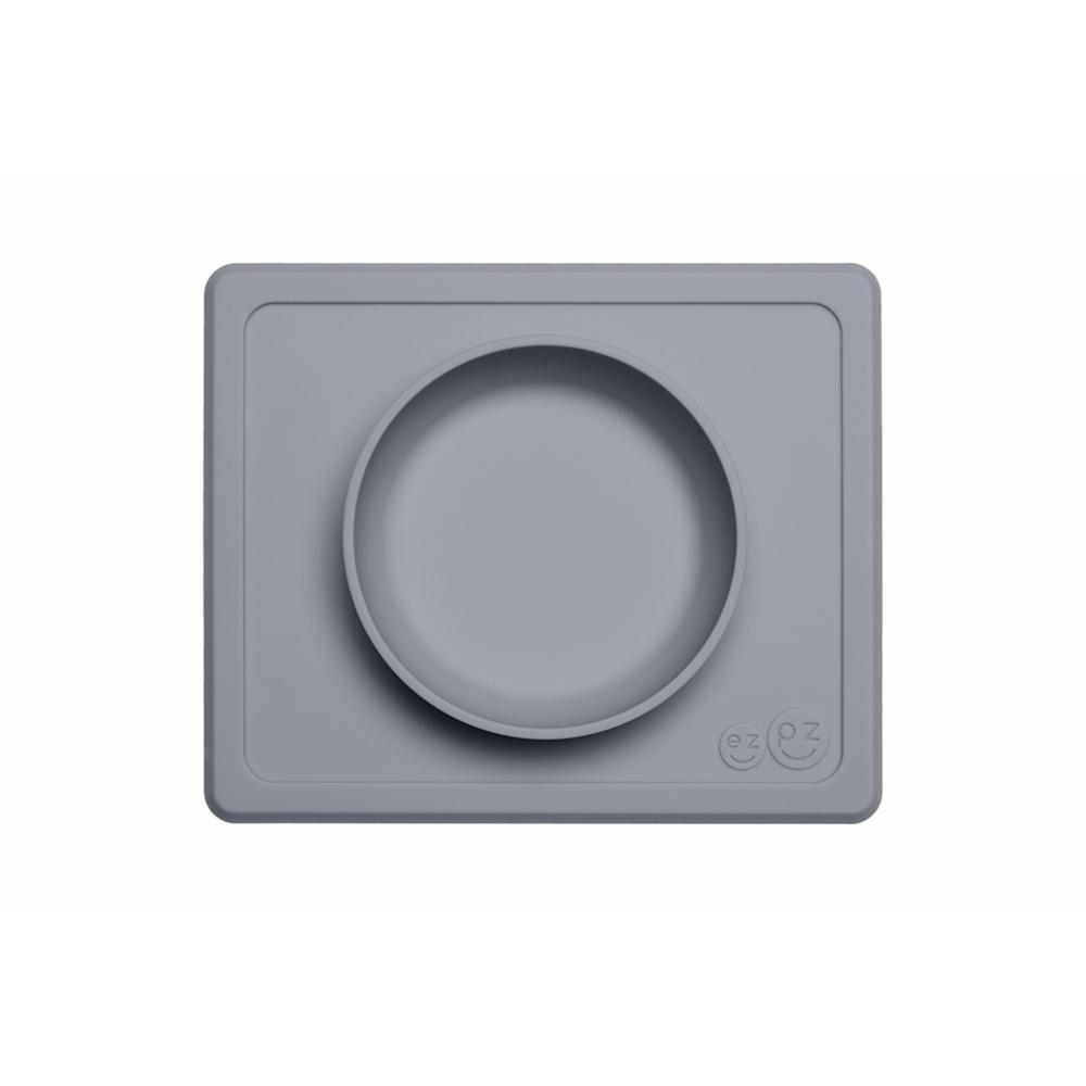ezpz Mini Bowl lasten ruokakulho + ruokailualusta - Gray