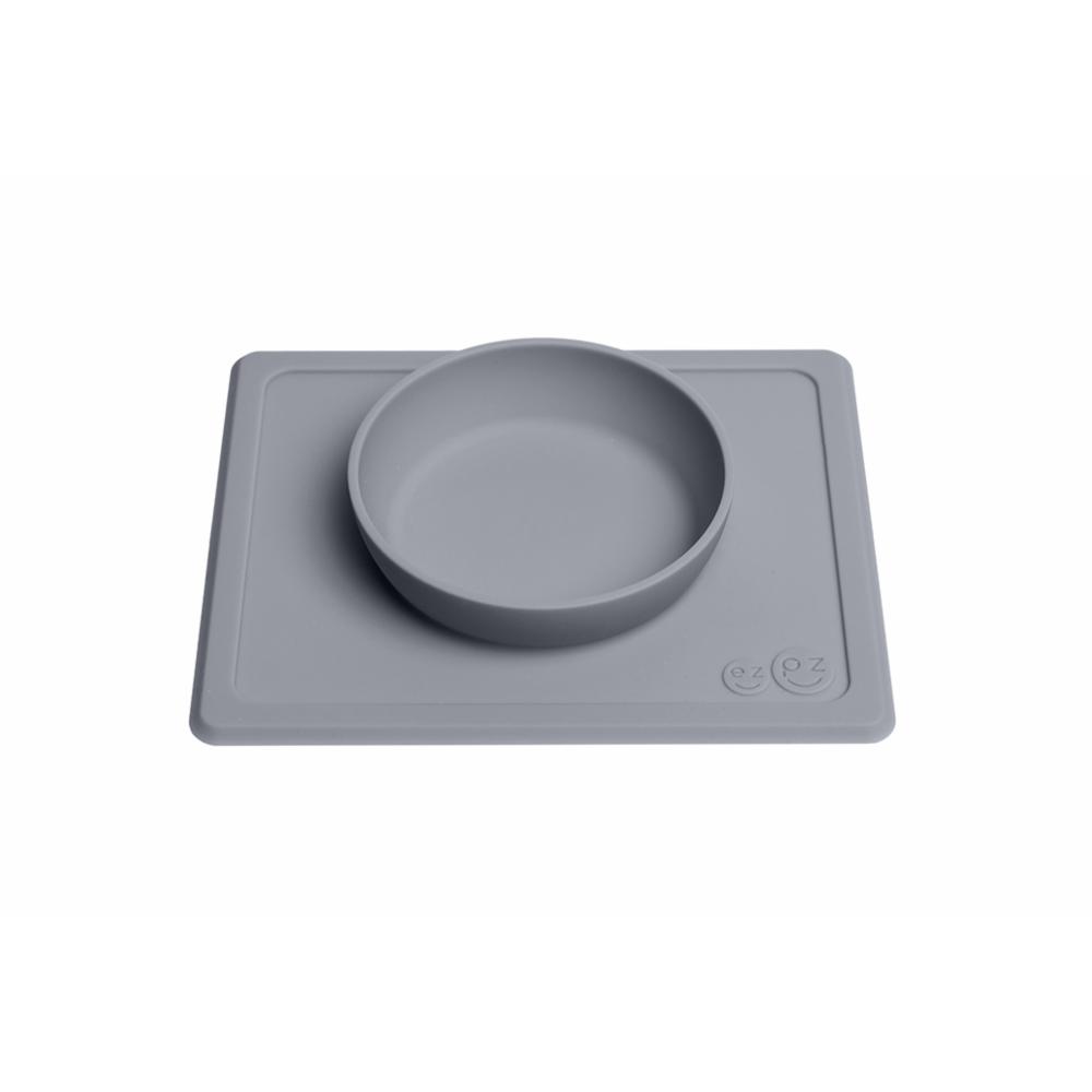 ezpz Mini Bowl lasten ruokakulho + ruokailualusta - Gray