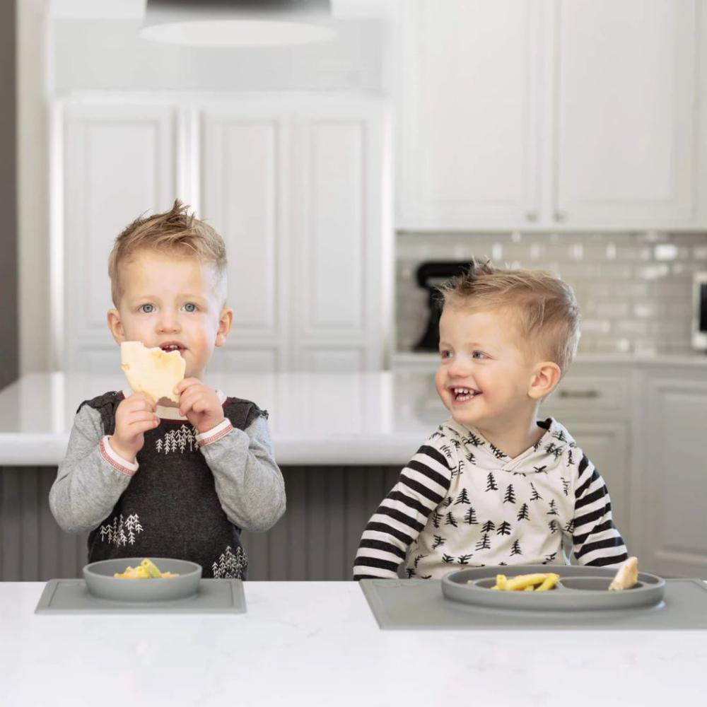ezpz Mini Bowl lasten ruokakulho + ruokailualusta - Gray