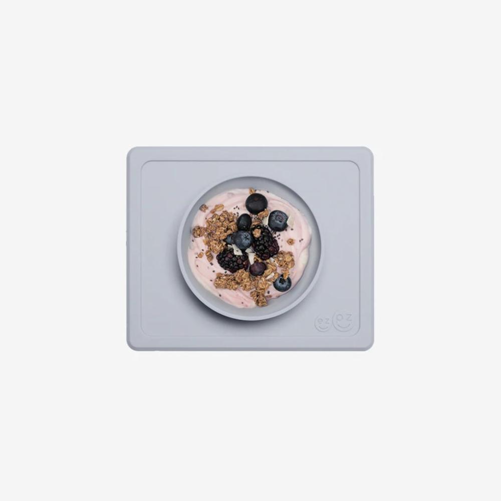 ezpz Mini Bowl lasten ruokakulho + ruokailualusta - Pewter