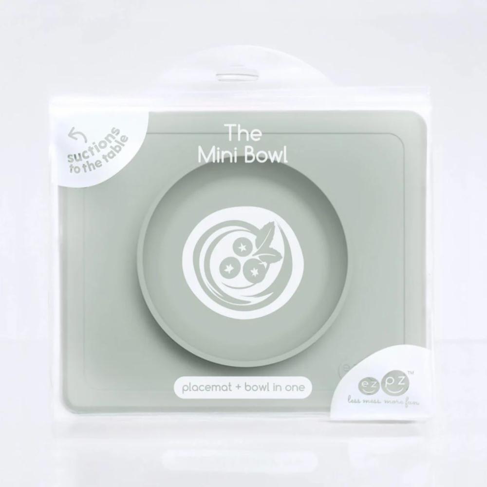 ezpz Mini Bowl lasten ruokakulho + ruokailualusta - Sage