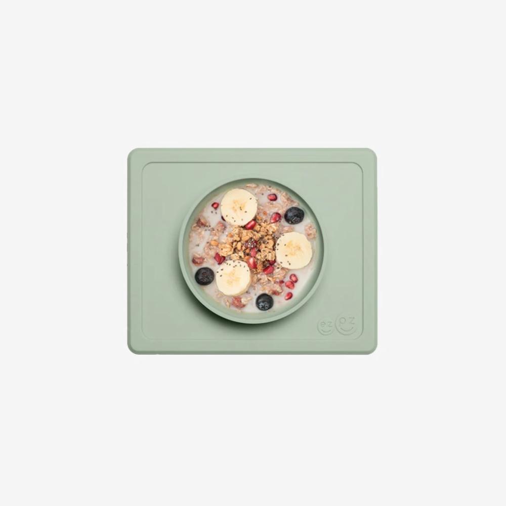 ezpz Mini Bowl lasten ruokakulho + ruokailualusta - Sage