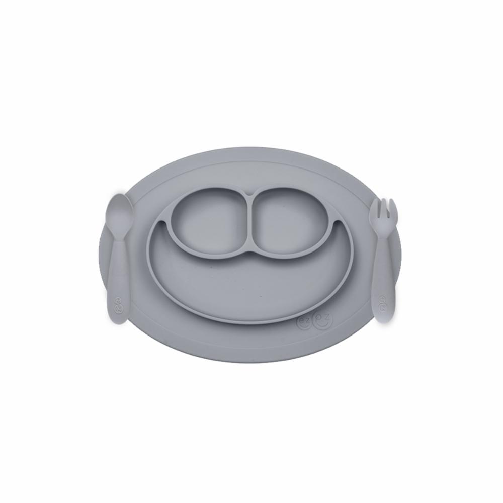 ezpz Mini Feeding Set - Gray