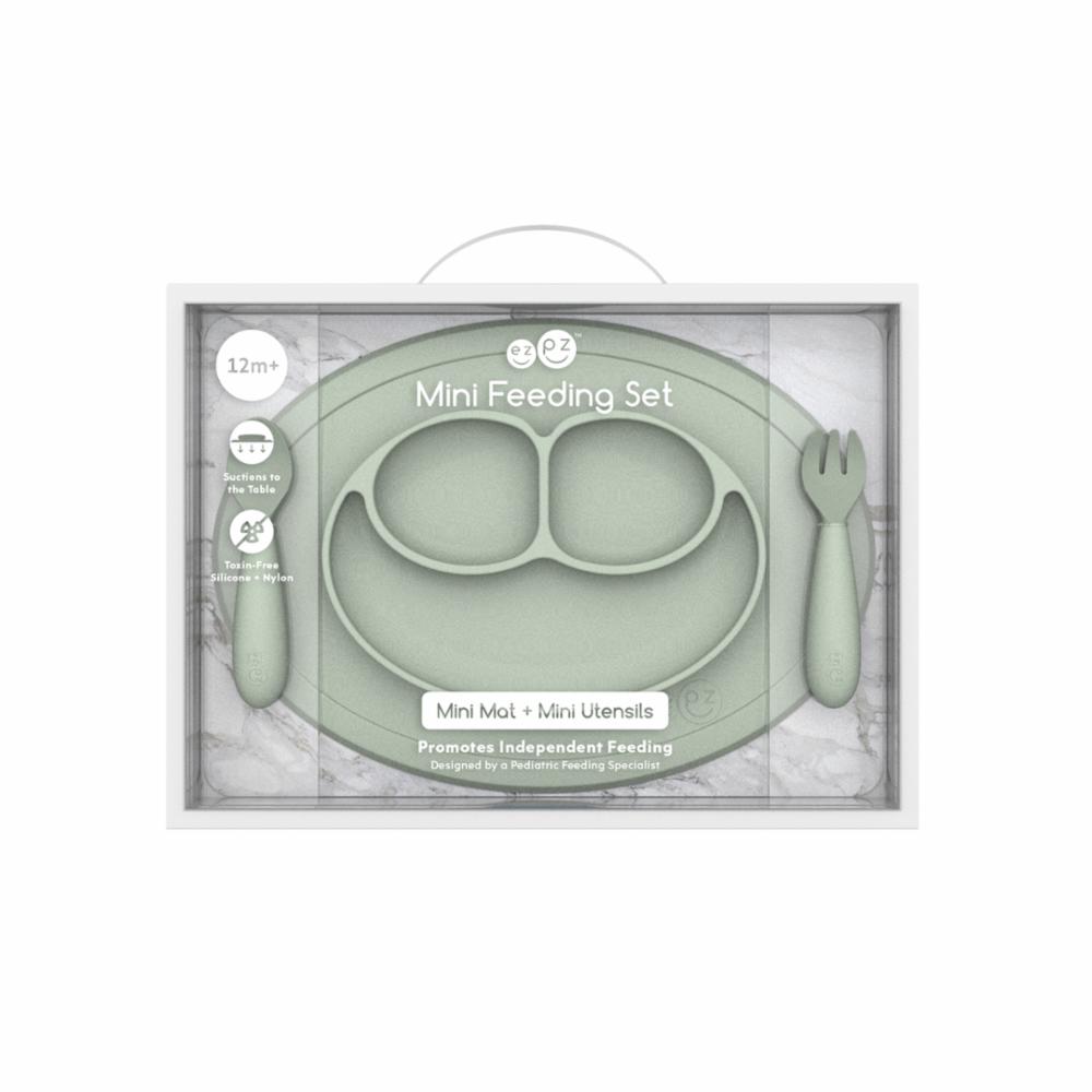 ezpz Mini Feeding Set - Sage