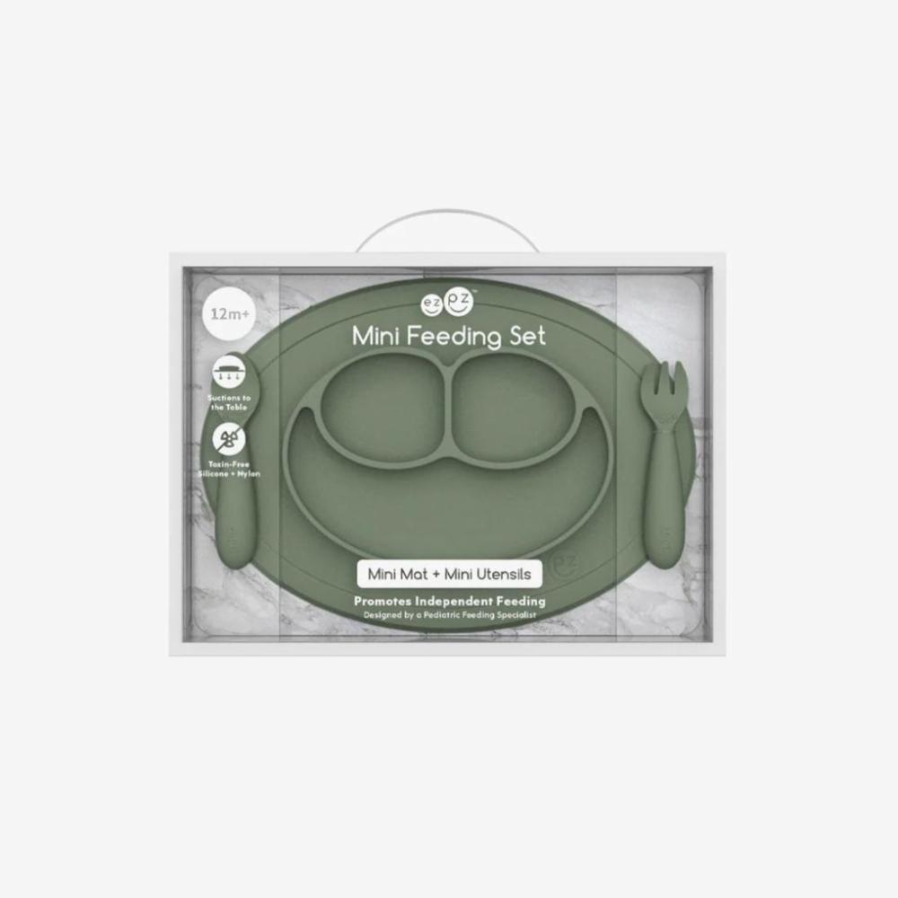 ezpz Mini Feeding Set - Olive