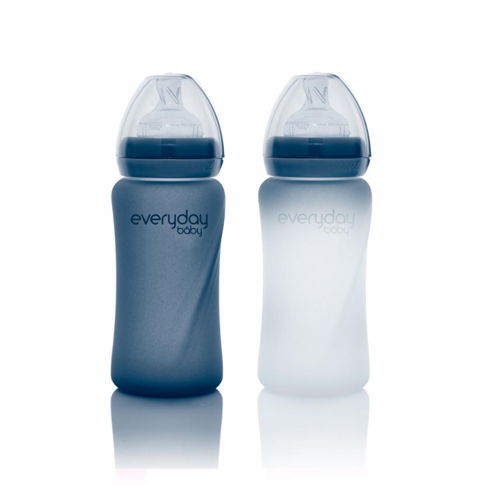 Everyday Baby Lasituttipullo Lämpöindikaattorilla 240 ml - Blueberry