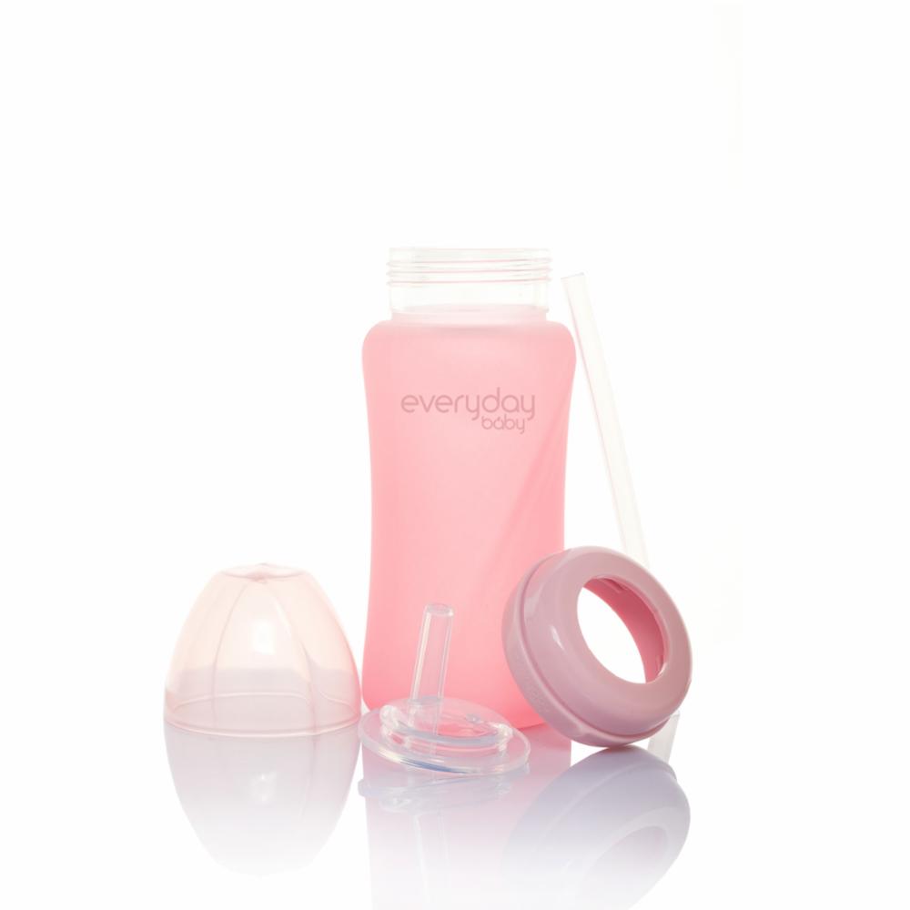 Everyday Baby Lasinen Pillipullo 240 ml - Rose Pink