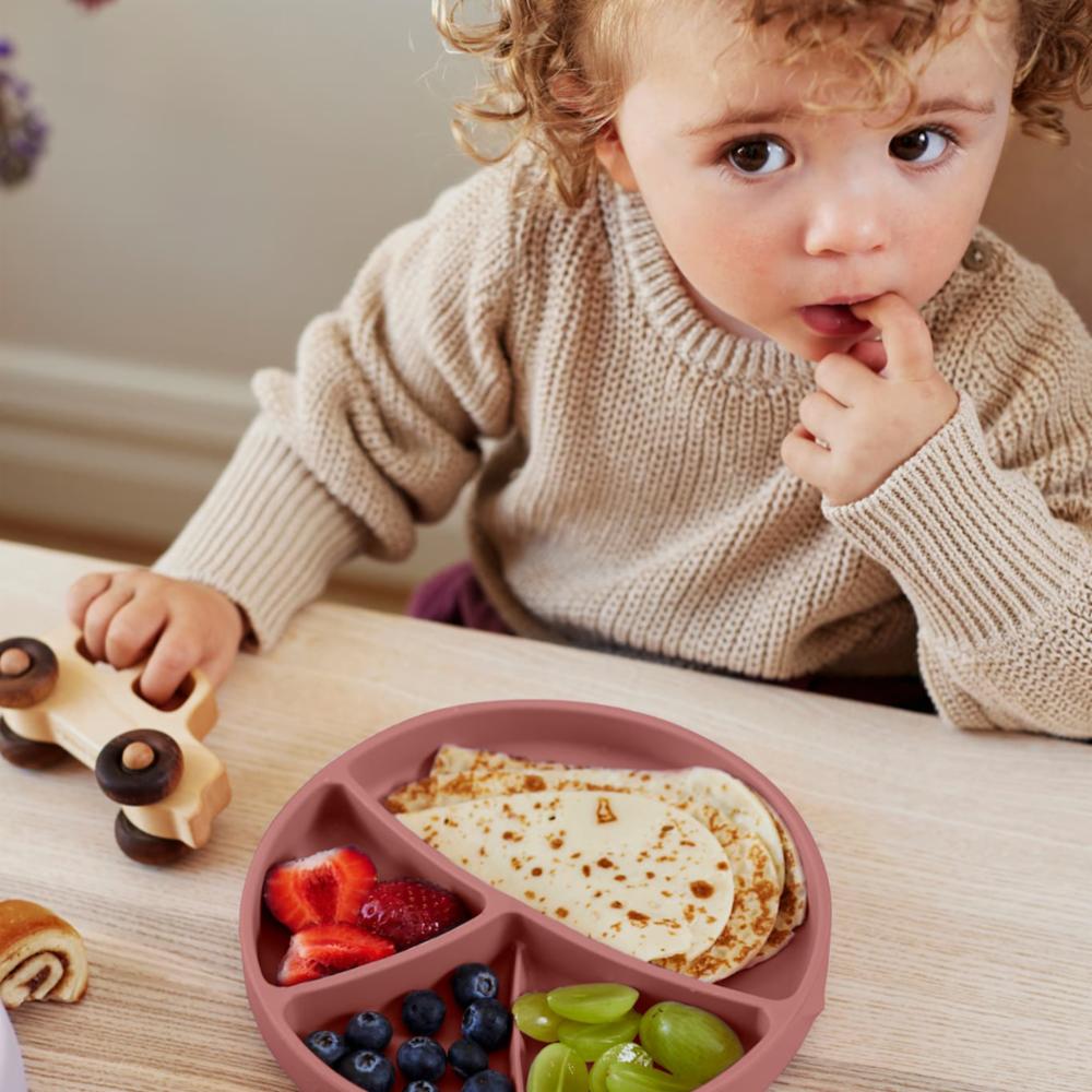 Everyday Baby Silicone Suction Plate - Nature Red