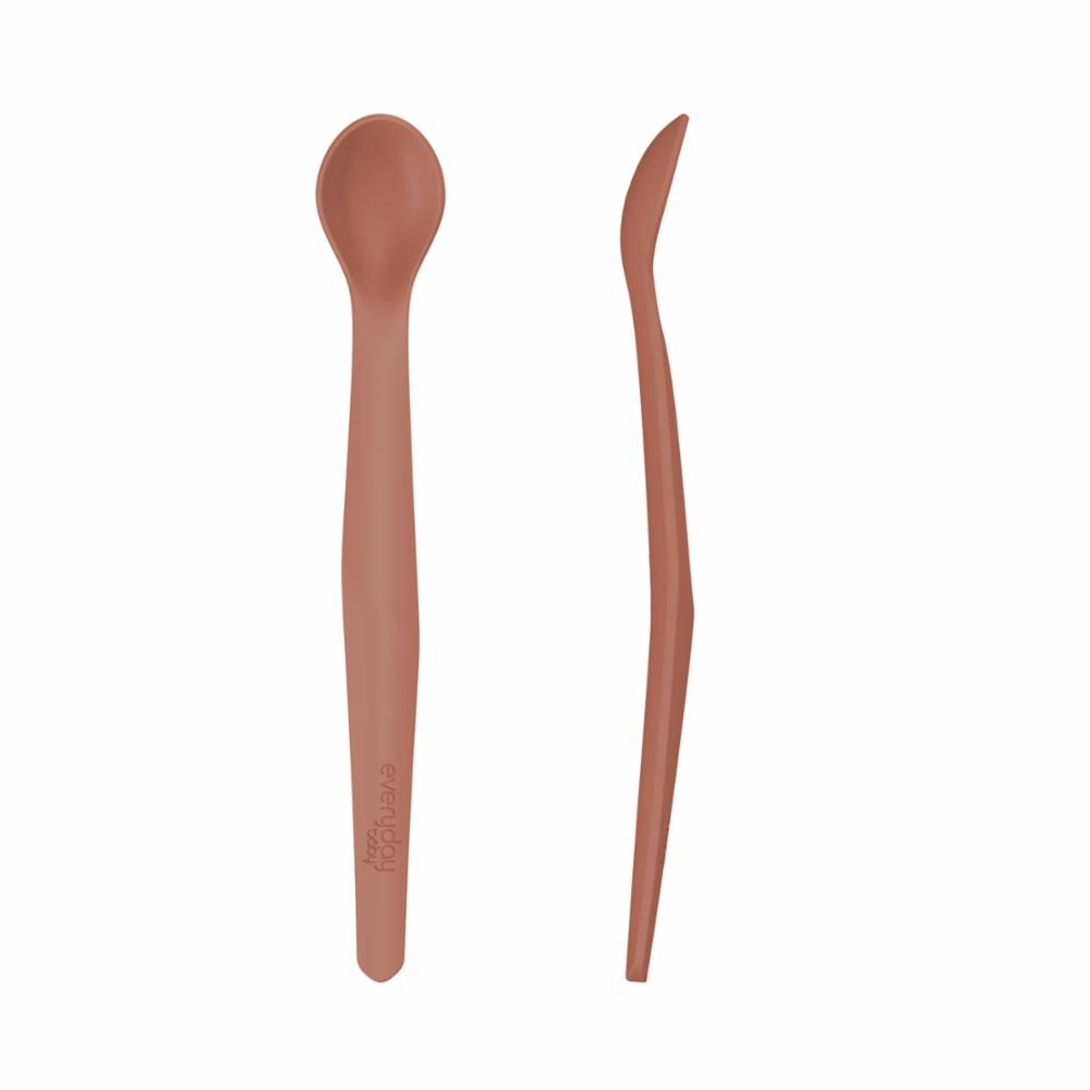 Everyday Baby Silicone Spoon 2-pack - Nature Red