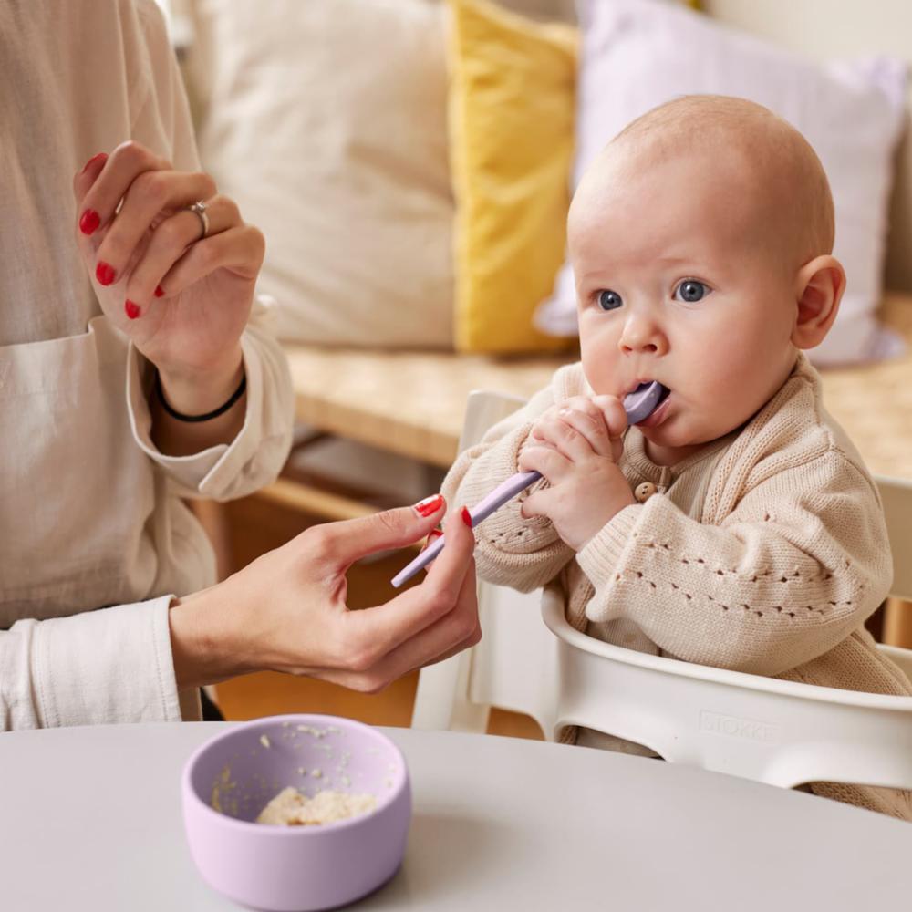 Everyday Baby Silicone Spoon 2-pack - Light Lavender
