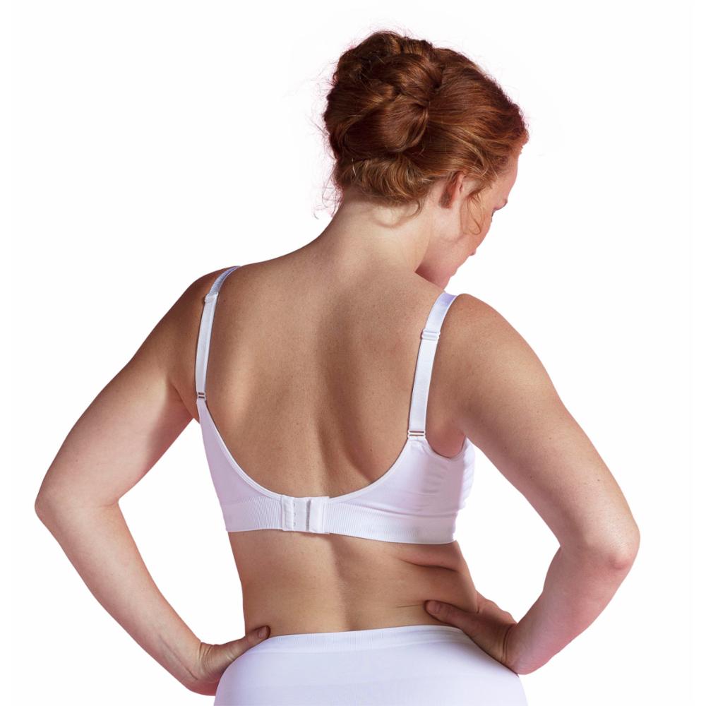 Carriwell Seamless Nursing Bra - White - L
