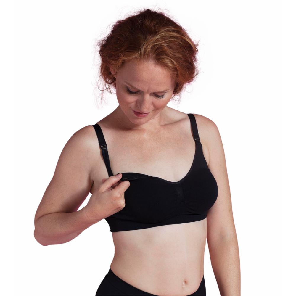 Carriwell Seamless Nursing Bra - Black - M