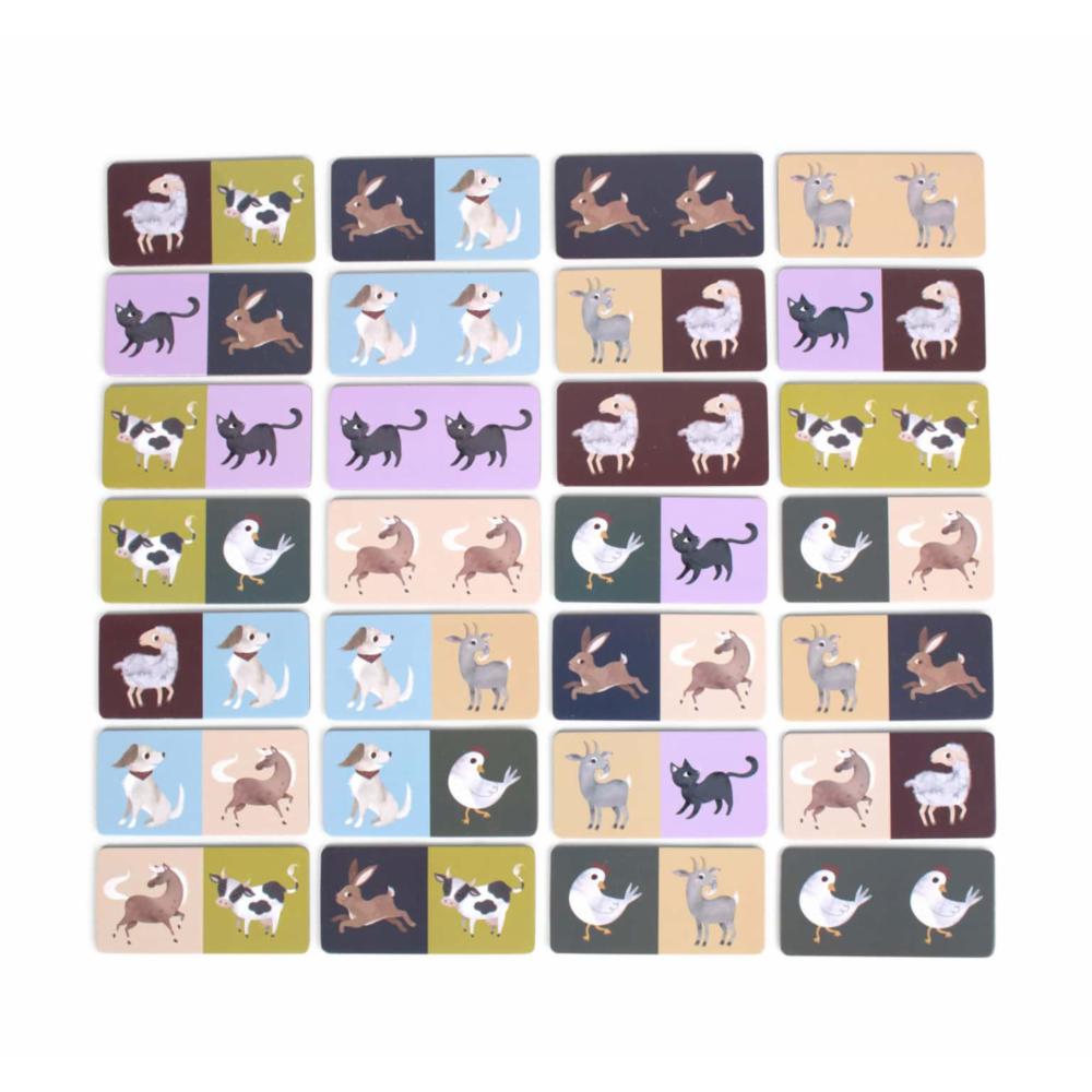Filibabba Domino Game - Farm Animals