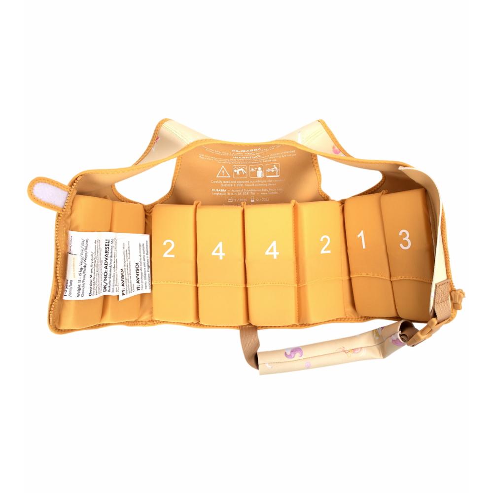 Filibabba Lasten Uimaliivi 5-6v. - Unicorn Shores yellow