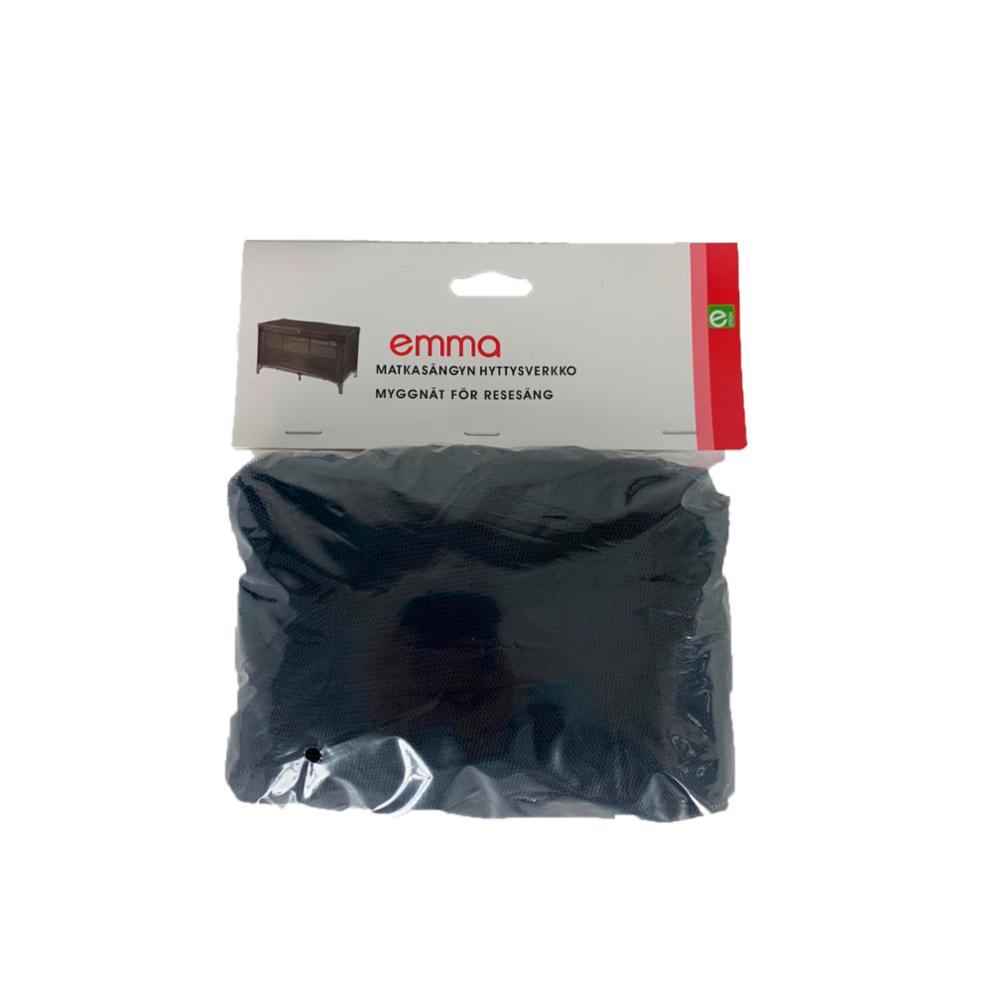 Emma Mosquito Net for Travel Bed, Black