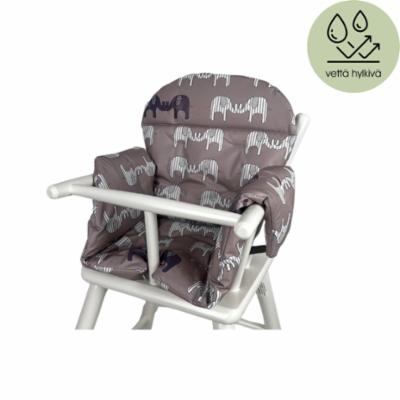 Emma Seat For High Chair, Grey Elephant
