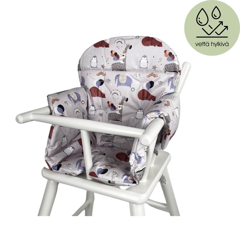 Emma Seat For High Chai, Beige elephants