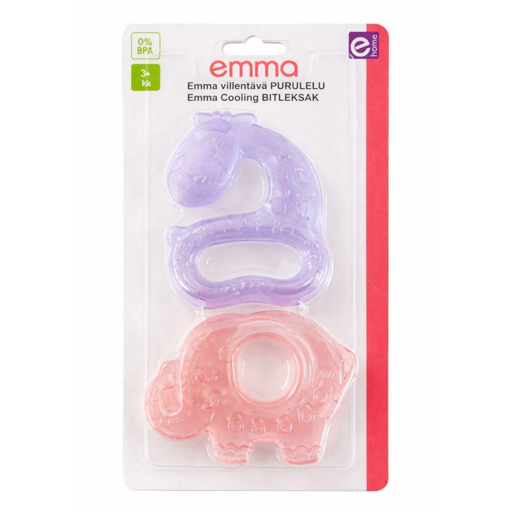 Emma Viilentävä purulelu 2kpl, PUNAINEN_JA_LILA