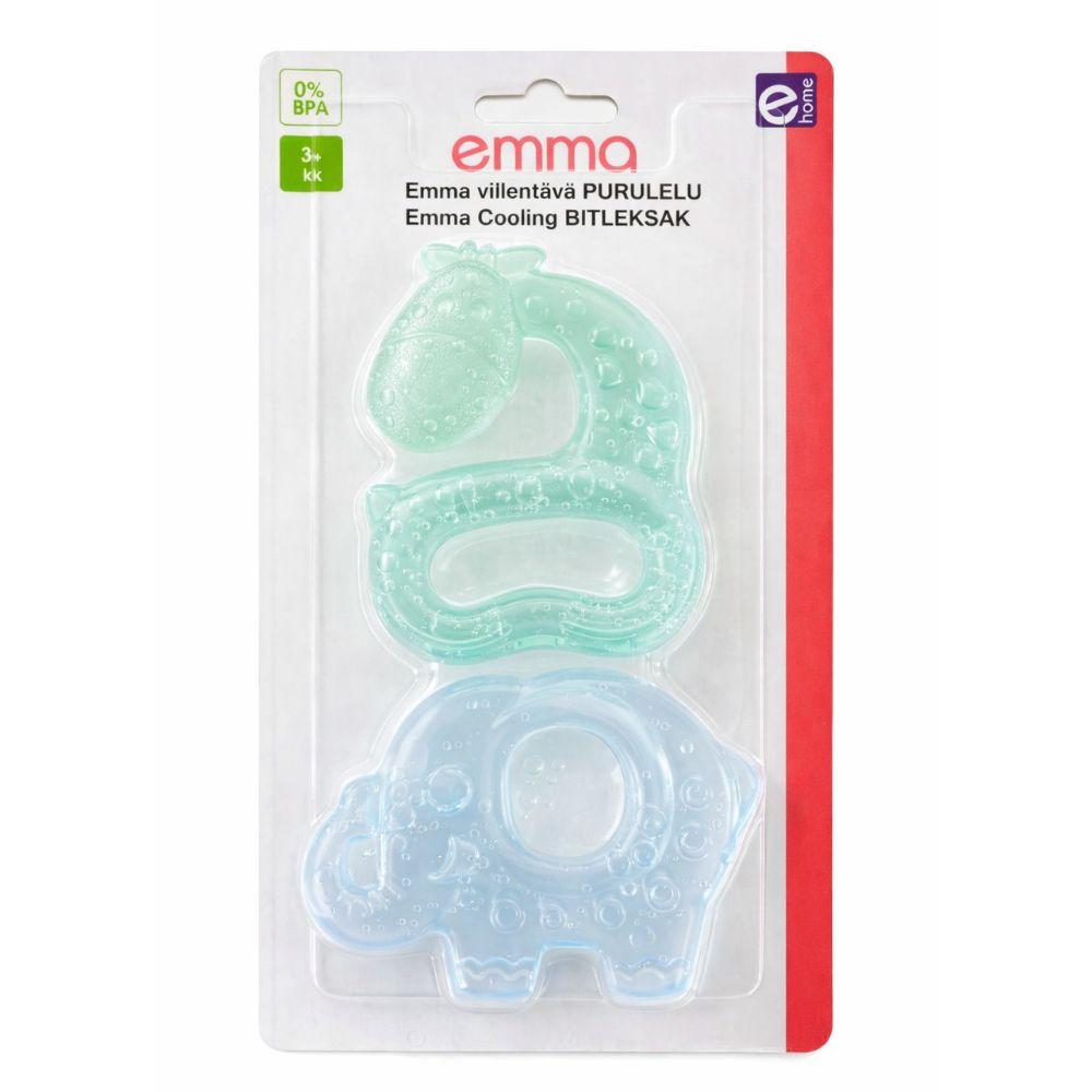 Emma Viilentävä purulelu 2kpl, VIHREA_JA_SININEN