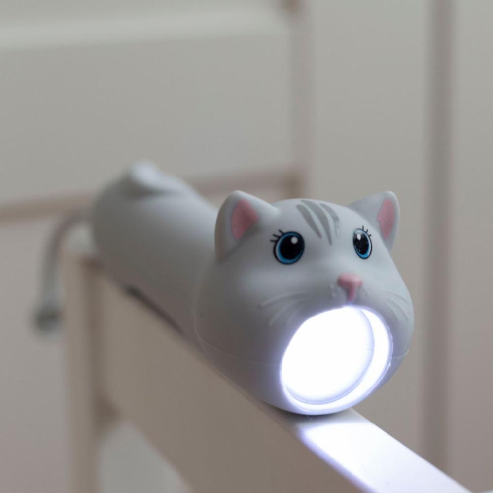 Rabbit&Friends Silikoninen Lasten Taskulamppu - Kissa