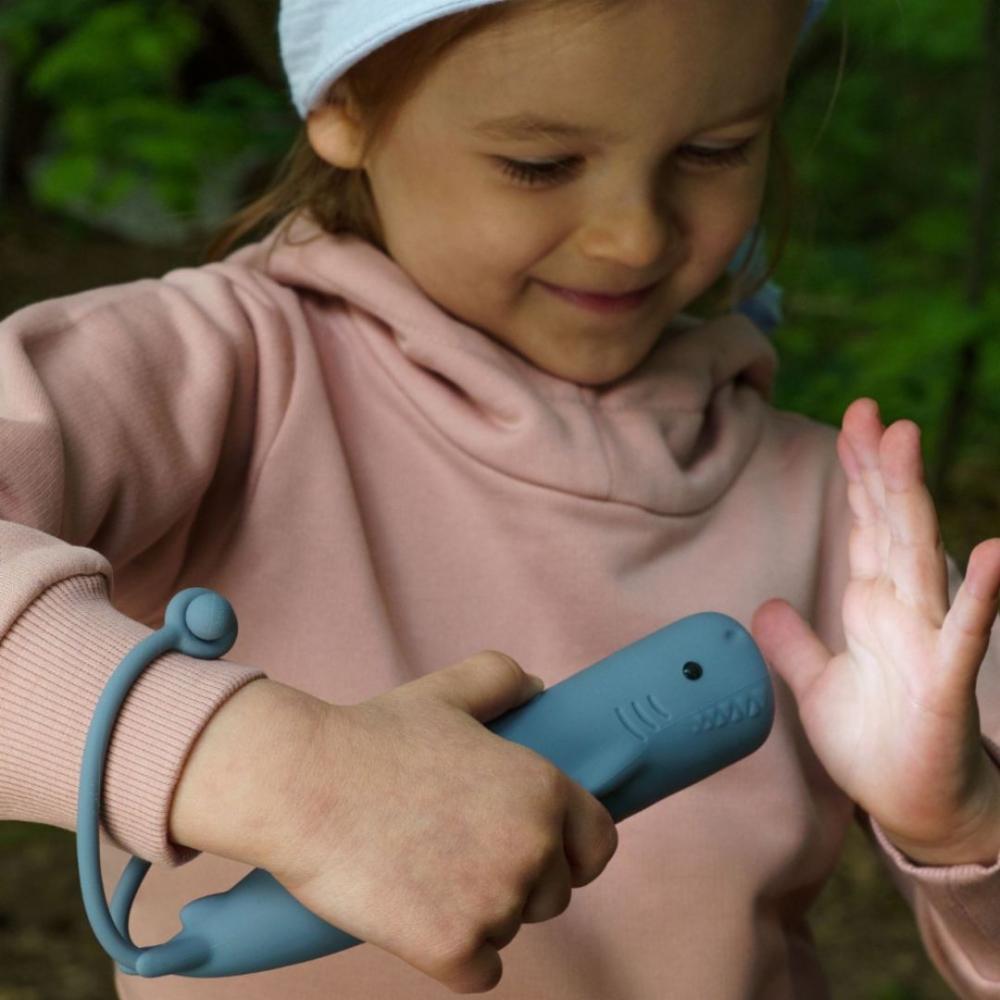 Rabbit&Friends Silikoninen Lasten Taskulamppu - Hai