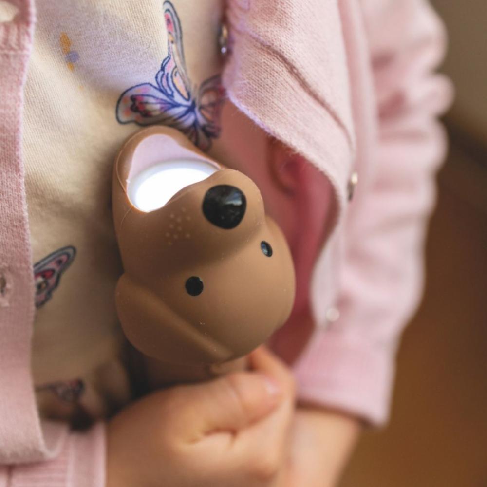 Rabbit&Friends Silikoninen Lasten Taskulamppu - Koira