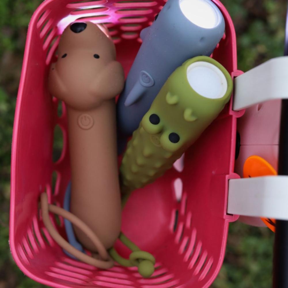 Rabbit&Friends Silikoninen Lasten Taskulamppu - Krokotiili