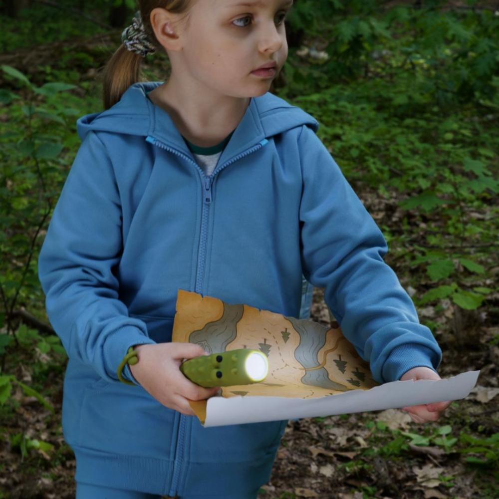 Rabbit&Friends Silikoninen Lasten Taskulamppu - Krokotiili