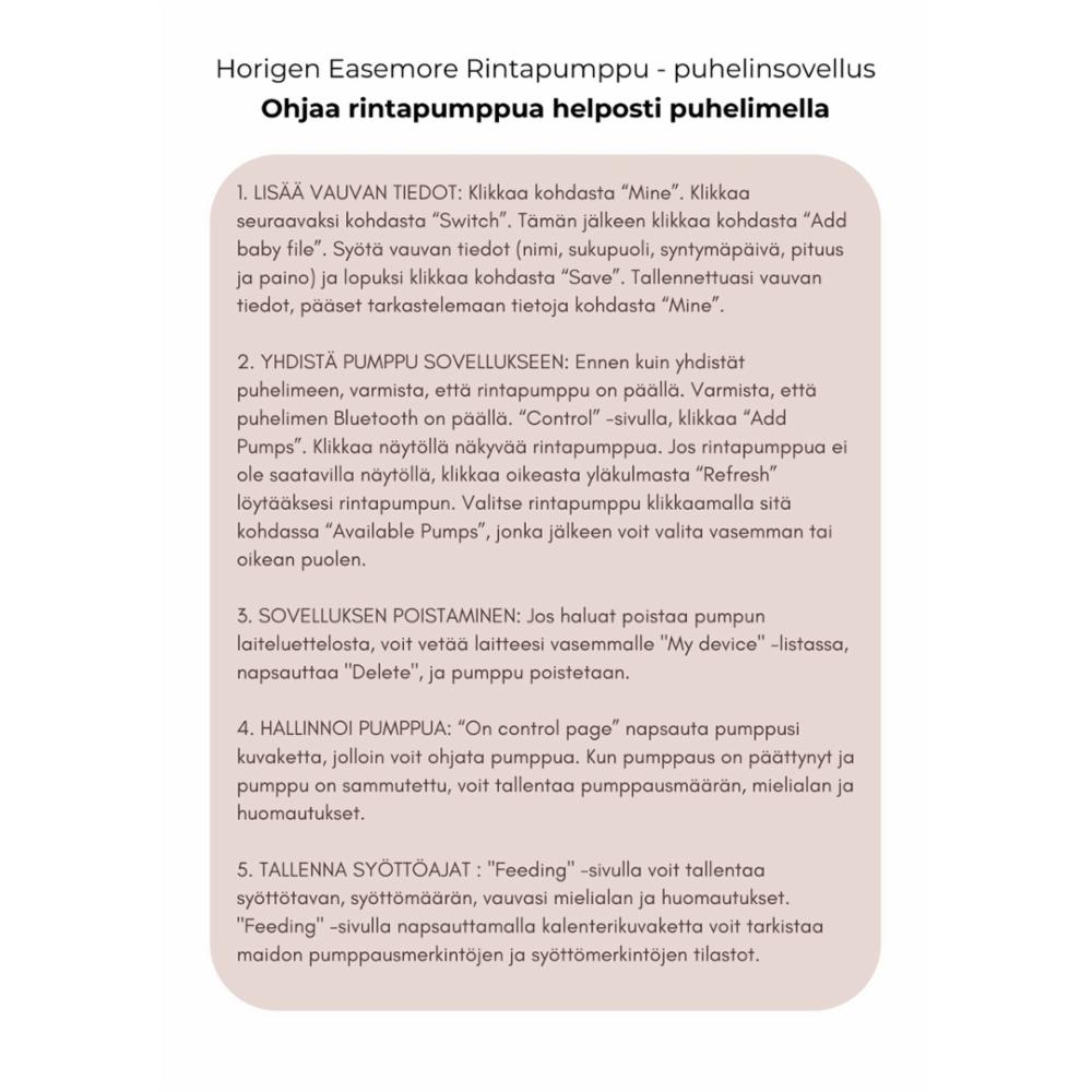 Horigen Electric Breast Pump - Handsfree Easemore