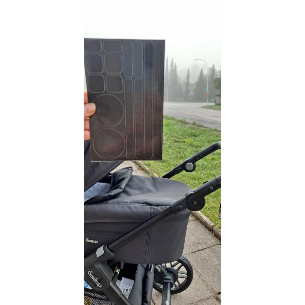 AddBaby Heijastintarrat musta 14 kpl
