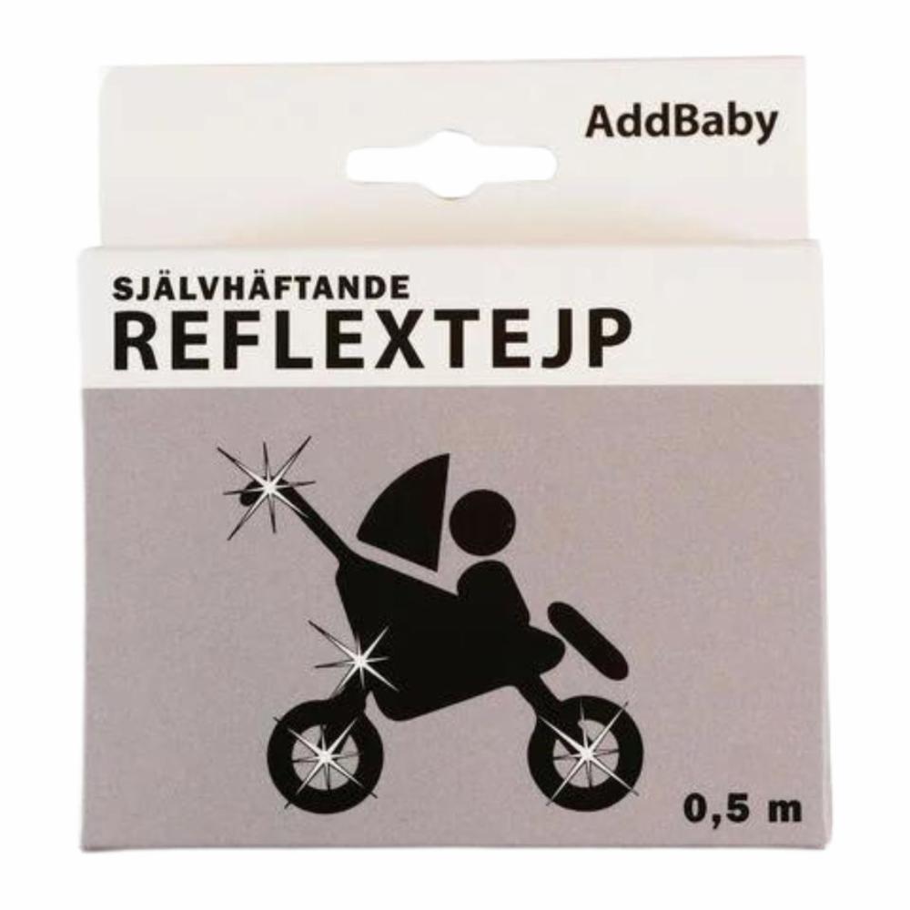 AddBaby Heijastinteippi musta 0,5m