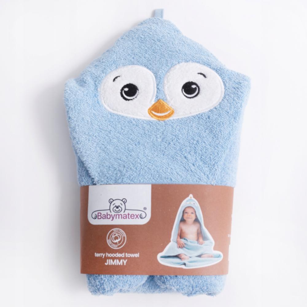 BabyMatex Jimmy Huppupyyhe - Vaaleansininen pingu