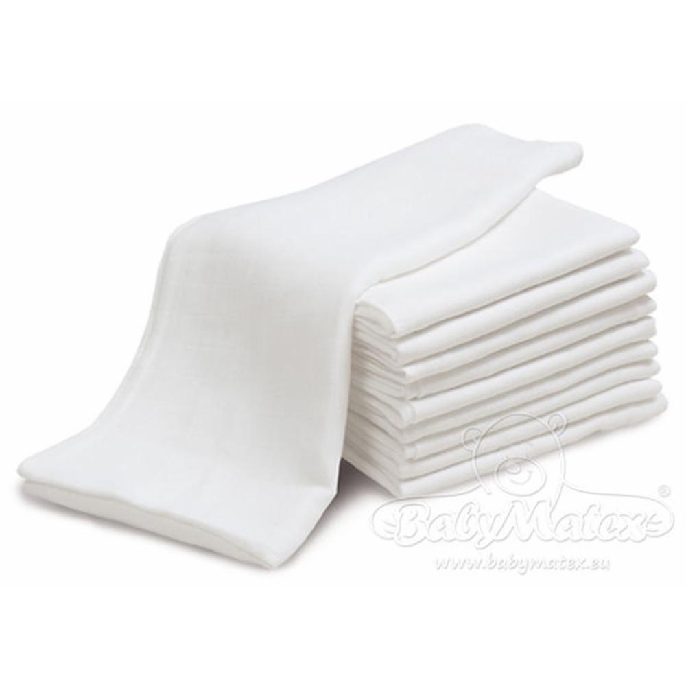 BabyMatex Cotton Cloth Diaper White 5pcs