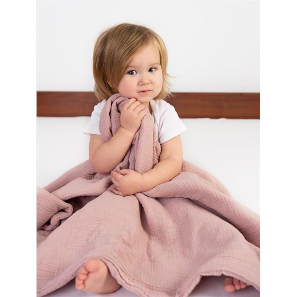 BM Muslin Blanket 75*100cm, Light Red