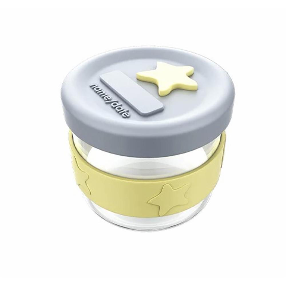 Cherub Baby Lasi&Silikoni Ruokapurkki 120ml - Harmaa