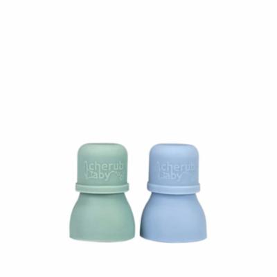 Cherub Baby Smoothie Pouch Spouts 2 pcs - Lightblue/Sage
