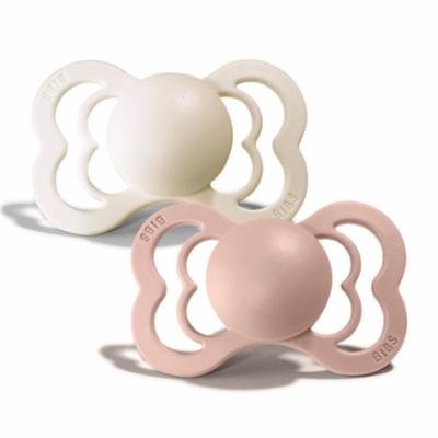 Bibs Supreme Silikoni 2kpl 0-6kk - Ivory/Blush