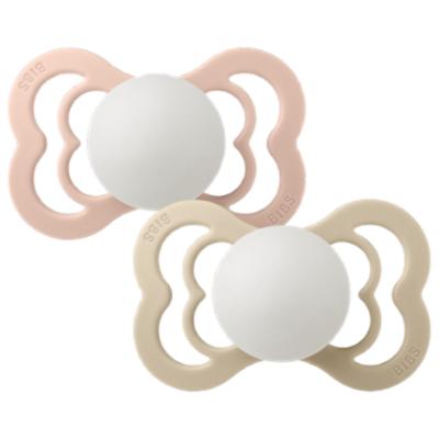 Bibs Supreme Silikoni 2kpl 0-6kk - Blush/Vanilla
