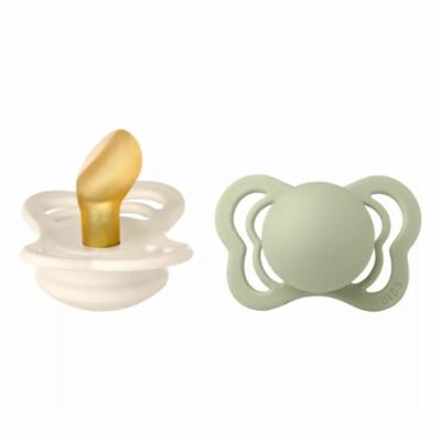 Bibs Couture Luonnonkumitutti 2kpl 0-6kk - Ivory/Sage