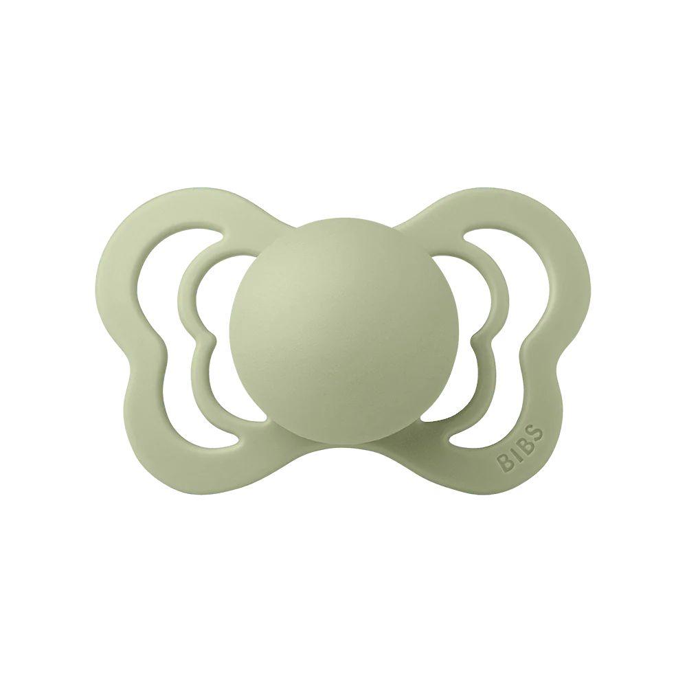Bibs Couture Luonnonkumitutti 2kpl 0-6kk - Ivory/Sage