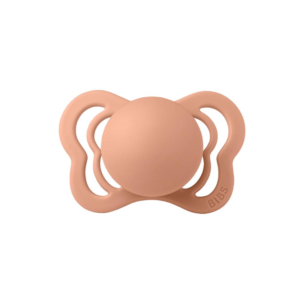 Bibs Couture Silikonitutti 2kpl 6-18kk - Peach/Woodchuck